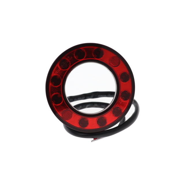 PEREI RING SERIES LED STOP TAIL LAMP RED LAMP BLACK BEZEL