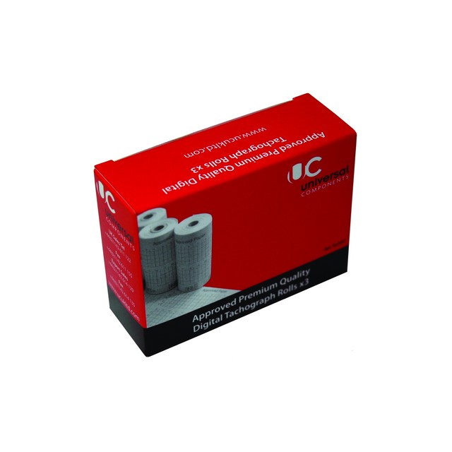 Premium Digital Tachograph Rolls x 3