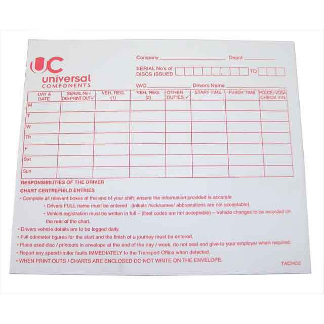 PKT1000 TACHO SUSPENSION ENVELOPES