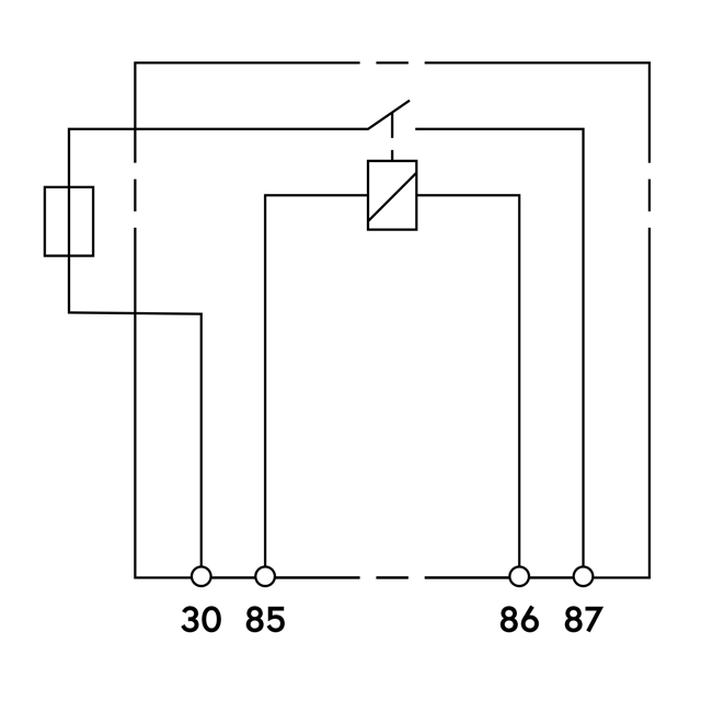 TRM004 12V 15A MINI RELAY MAKE/BREAK FUSED