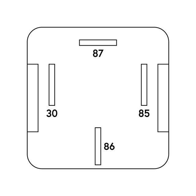 TRM012 12V 30A MINI RELAY MAKE/BREAK A TYPE N/O