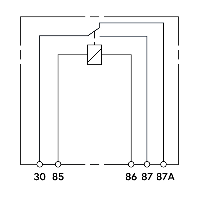 TRM018 12V 30/40A MINI RELAY CHANGE OVER WITH BRACKET