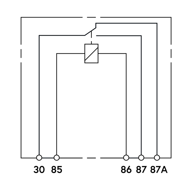 TRM022 12V 20/30A MINI RELAY CHANGE OVER A TYPE
