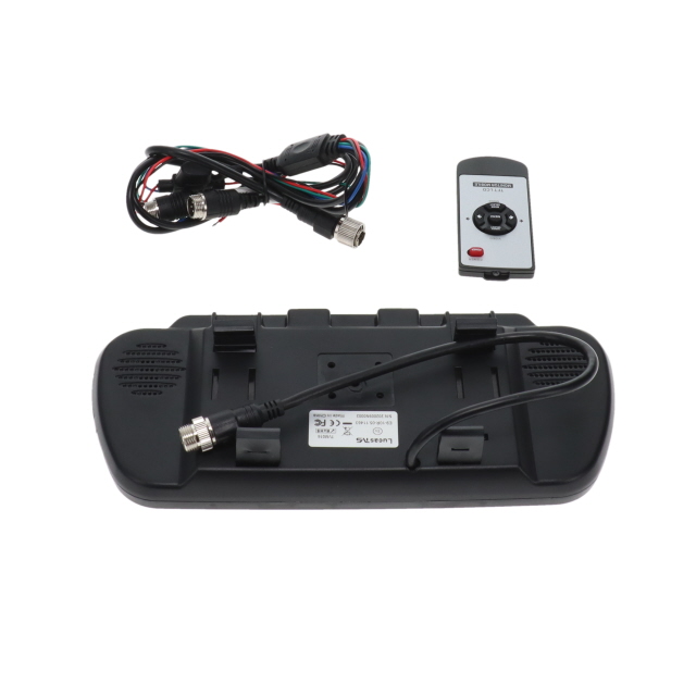 TVM016 Mirror Monitor Clip On - 7", 2 Channel, 12-24v