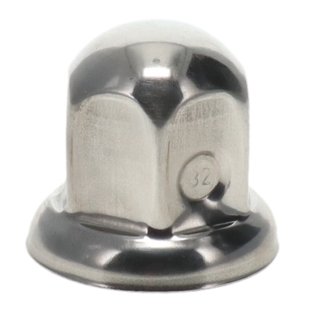 32MM WHEEL NUT COVER STAINLESS STEEL  - H 44mm