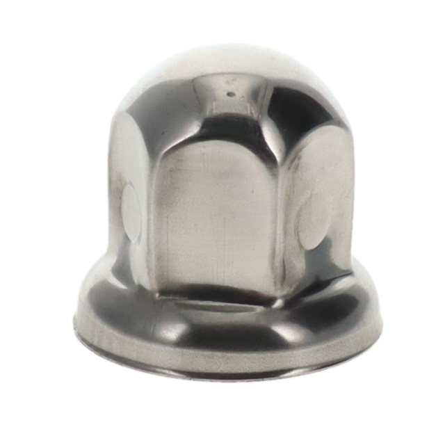 33MM WHEEL NUT COVER STAINLESS - H 44mm