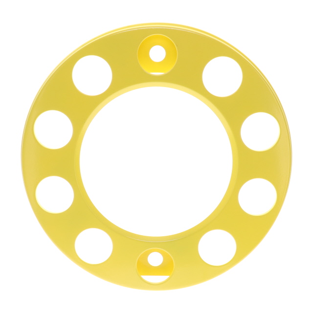 YELLOW COATED STEEL WHEEL TRIM 22.5IN (571MM) HOLLOW TYPE