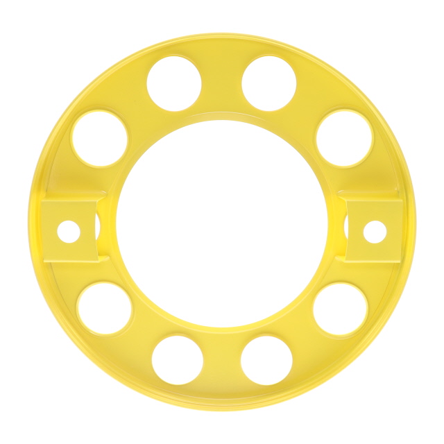UNWT0010 YELLOW COATED STEEL WHEEL TRIM 22.5IN (571MM) HOLLOW TYPE