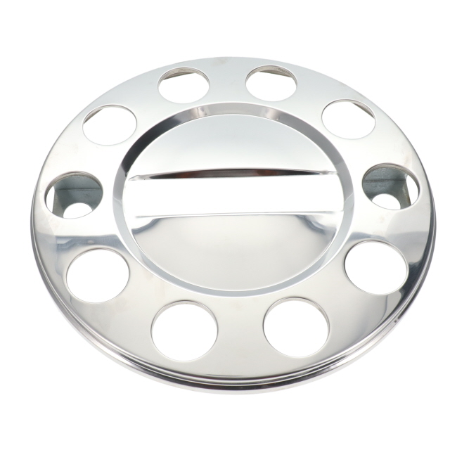 UNWT0016 STAINLESS STEEL WHEEL TRIM 22.5IN 25MM HOLES (571MM) SOLID TYPE (PLAIN)