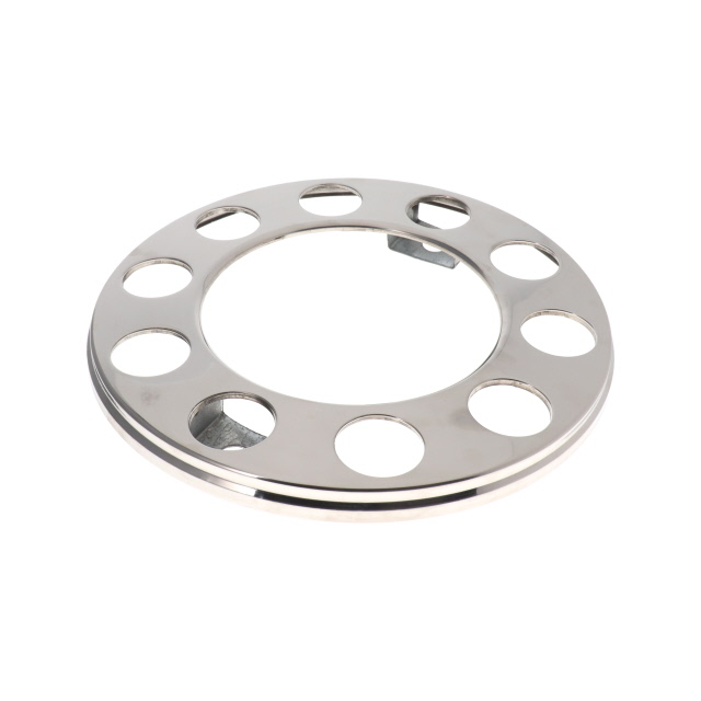 STAINLESS STEEL WHEEL TRIM 22.5IN 25MM HOLES HOLLOW TYPE (PLAIN