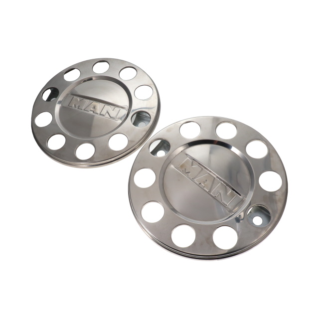 STAINLESS STEEL WHEEL TRIM 22.5IN 25MM HOLES (571MM) SOLID TYPE MAN