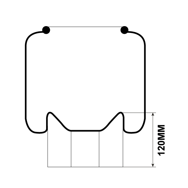VLAS4421 AIRSPRING ASSY (TBA) COMPLETE VOLVO FH FM VERSION 4