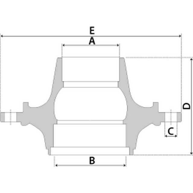 VLHB0017 Rear Hub with Bearing - Volvo FH, FL, FM