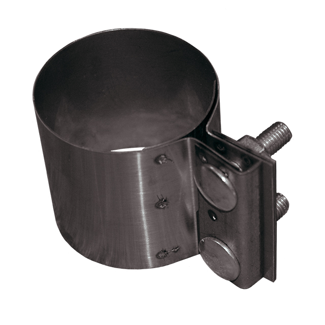 STANDARD FLAT CLAMP S/S FLEX OD 3" PIPE OD 3"