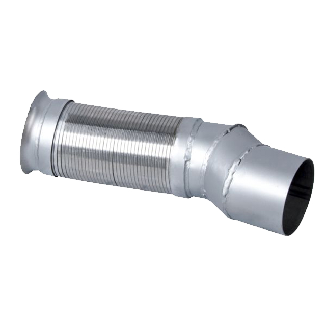 FRONT PIPE WITH FLEXIHOSE EURO 5 INOX