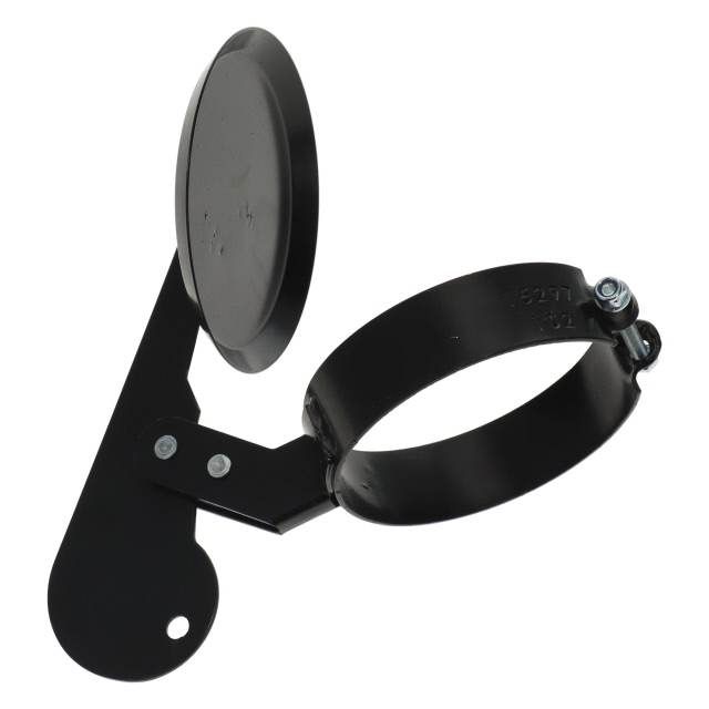 RAIN CAP 4 INCH BLACK FINISH POWDER COATED