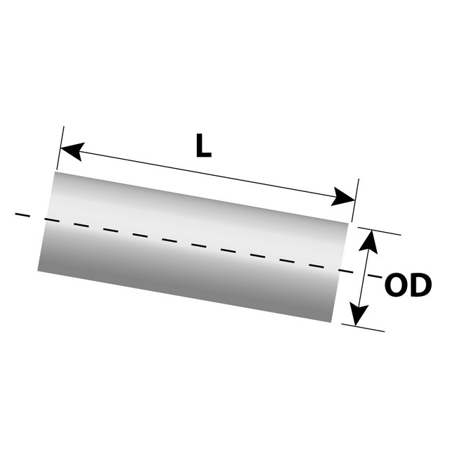 EXTENSION PIPE - ALU 3IN OD 0.6M