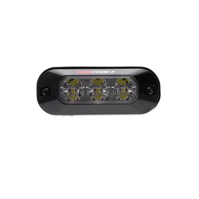 WARNING LAMP 3 LED CLEAR 10-49V