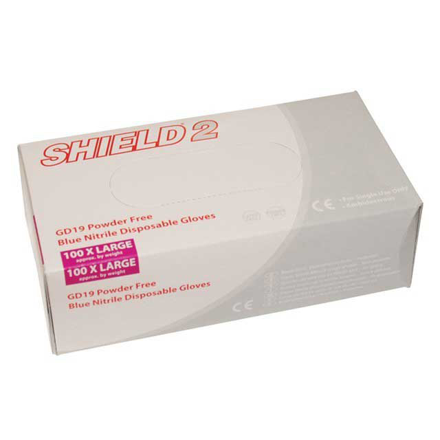 BOX 100 NITRILE UNPOWDERED GLOVES EXTRA LARGE