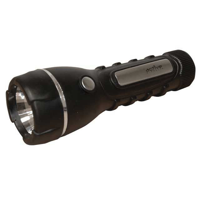 Small Rubber Torch with 2 x AA Batteries
